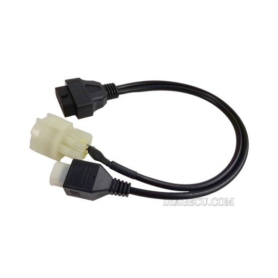 Motorcycle Motobike for Honda 4pin and Suzuki 8pin OBD2 Connector Cable 2 in 1 to 16pin OBD Motor Extension