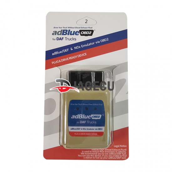 AdblueOBD2 Emulator for DAF Trucks (MT)