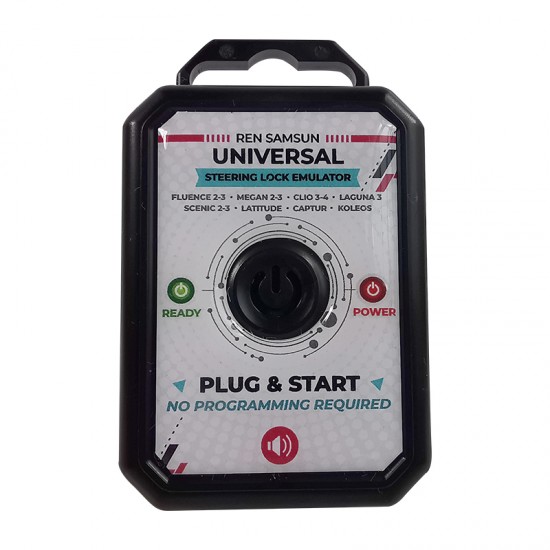 Renault Samsung Universal Steering Lock Emulator Ren Samsun Simulator ESL ELV with Lock Sound Plug And Start 