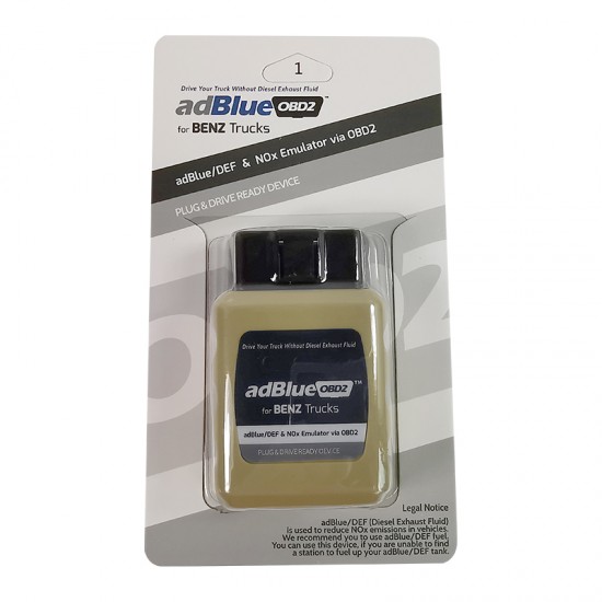 AdblueOBD2 Emulator for Mercedes Benz Trucks Adblue Emulator OBDII NOX for Benz (MT)