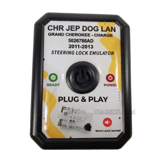 Chrysler Jeep Dodge Lancia Grand Cherokee Steering Lock Emulator Simulator with lock sound No Programming Plug and Start 