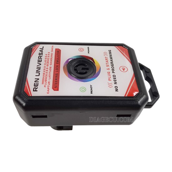 Renault Universal Steering Lock Emulator Megane 2&3 Clio 3&4 Fluence 2&3 Scenic 2&3 Captur Latitude Samsung Dacia Simulator ESL EIS ELV Plug And Start No programming required with Lock Sound