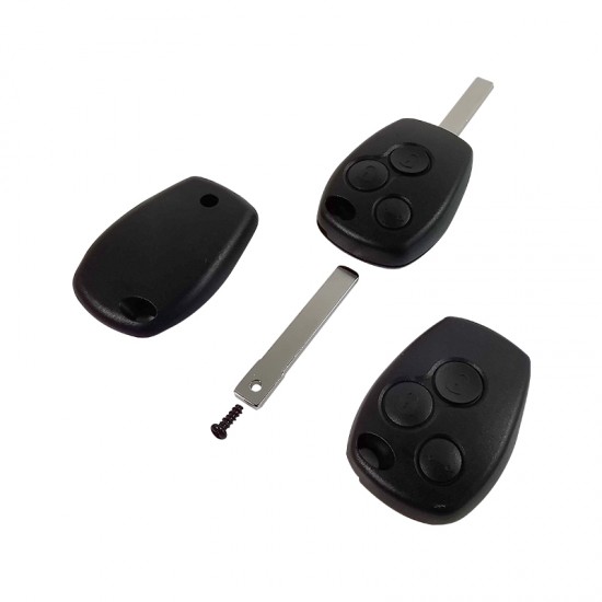 Renault 3 buttons Remote Key with VA2 blade 433MHz PCF7946 ID46 Chip for Renault Duster Modus Clio 3 Twingo DACIA Logan Sandero Kangoo