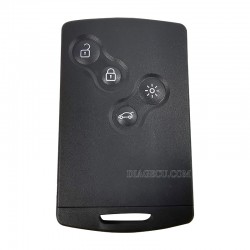 Renault Megane Smart Card 4 buttons ID46 PCF7952 433MHz Smart card with VA2 Emergency Insert Blade (without logo) (BY) 