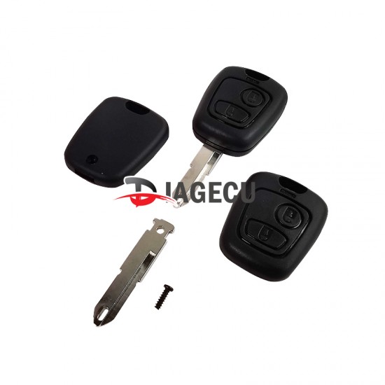 Peugeot 2 button remote key with NE73 Blade 433MHZ PCF7961 chip for 206 207