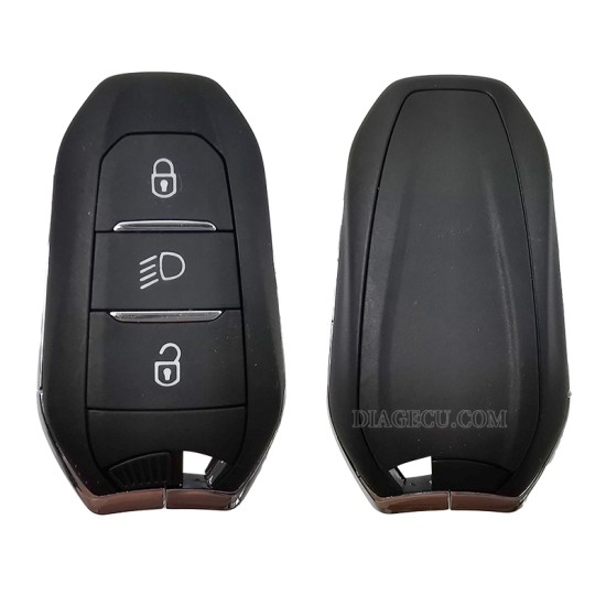 Peugeot Smart Keyless Go Remote Key 3 buttons 433MHz 4A chip hitag-AES with Emergency key blade VA2 without groove for Peugeot 308 408 508 5008