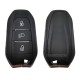 Peugeot Smart Keyless Go Remote Key 3 buttons 433MHz 4A chip hitag-AES with Emergency key blade VA2 without groove for Peugeot 308 408 508 5008