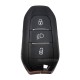 Peugeot Smart Keyless Go Remote Key 3 buttons 433MHz 4A chip hitag-AES with Emergency key blade VA2 without groove for Peugeot 308 408 508 5008