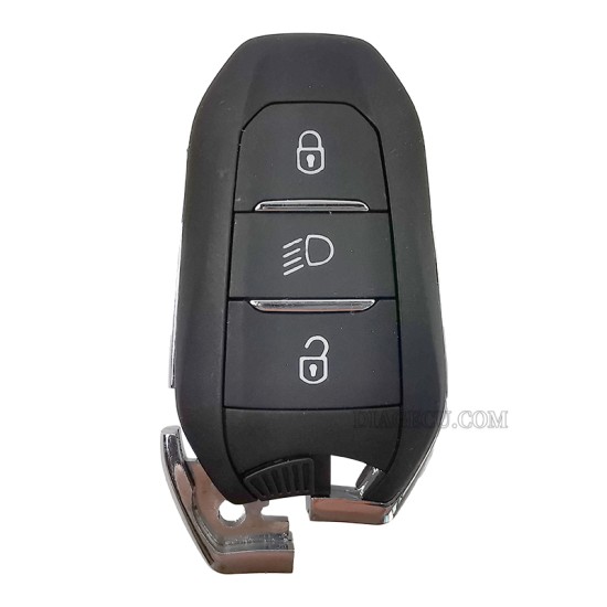 Peugeot Smart Keyless Go Remote Key 3 buttons 433MHz 4A chip hitag-AES with Emergency key blade VA2 without groove for Peugeot 308 408 508 5008