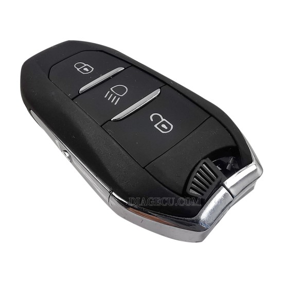 Peugeot Smart Keyless Go Remote Key 3 buttons 433MHz 4A chip hitag-AES with Emergency key blade VA2 without groove for Peugeot 308 408 508 5008