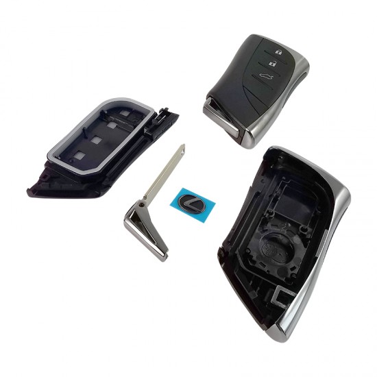 Lexus Smart key Shell 3 buttons for Lonsdor FT08-H0440C