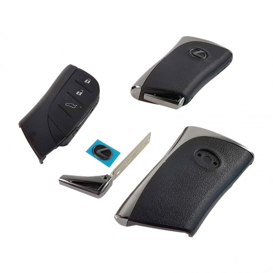 Lexus Smart key Shell 3 buttons for Lonsdor FT08-H0440C