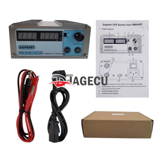 GOPHERT CPS-1610II Precision Digital Switch Adjustable DC Power Supply