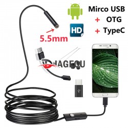 Android and PC Endoscope 5.5mm 2m (soft cable)