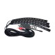 Car RGB LED Strip 4*12pcs SMD 5050 10W Car Interior Decorative Atmosphere Strip Auto RGB Pathway Floor Light Remote Control 12V