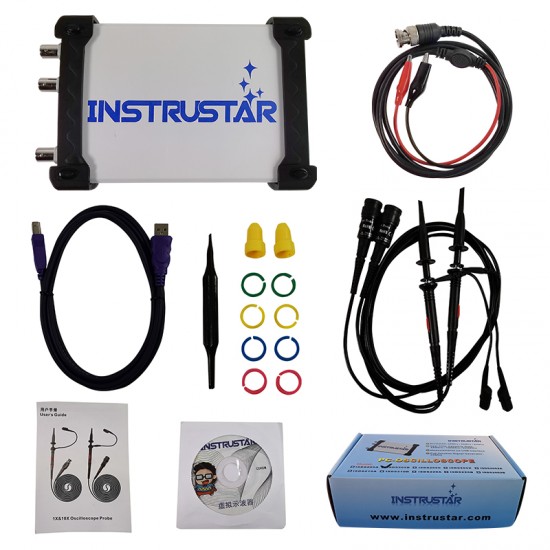 ISDS205B 5 IN 1 Multifunctional PC Based USB Digital Oscilloscop/Spectrum Analyzer/ DDS/Sweep/Data Recorder 20M 48MS/s