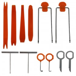 Universal Car Radio Door Clip Panel Trim Dash Audio Removal Open Installer Pry Tool 12pcs/set