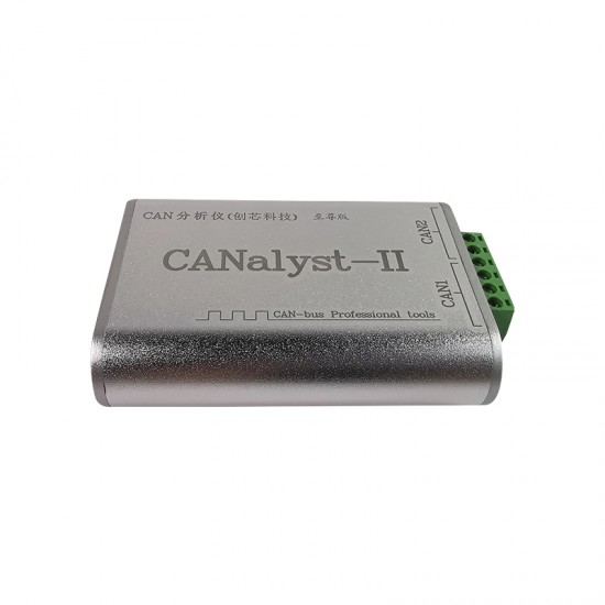 CANalyst-II Analyzer Expansion Board Module Pro 2CH USB to CANBus USBCAN Analyzer 2500 VRMS ZLG CANTest CANPro Isolator (silver)